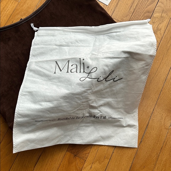 NWT Anthropologie Knotted Faux-Suede Tote Bag - Picture 6 of 6